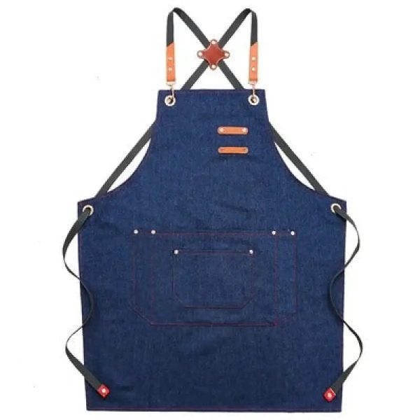 Fartuch kuchenny denim - Fartuch Kuchenny Damski