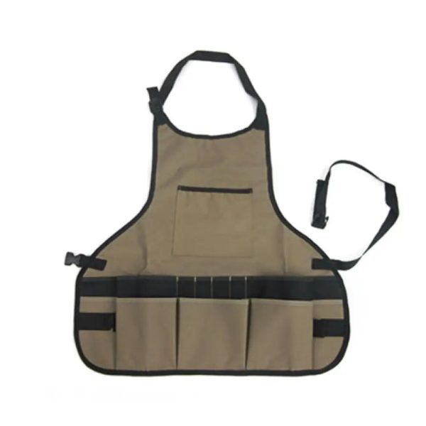 Fartuch z Kieszeniami - Khaki - Fartuch Malarski